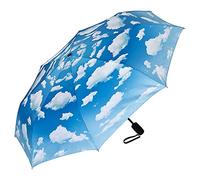 VON LILIENFELD® Parapluie de Poche Ouverture Automatique Résistant au Vent Pliant Légèrement Stable Ciel bavarois