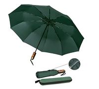 VON LILIENFELD® Parapluie de Poche Pliant Ouverture et Fermeture Automatique Résistant au Vent à Tempête Légèrement Stable Clark Vert foncé