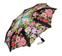 VON LILIENFELD Parapluie de Poche Pliant Ouverture et Fermeture Automatique Résistant au Vent Roseraie