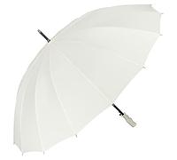 VON LILIENFELD® Parapluie Diamètre 120 cm XXL Ouverture Automatique Femmes Hommes 2 Personnes Stable 16 Segments Cleo crème