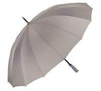 VON LILIENFELD® Parapluie Grande Diamètre 120 cm XXL Ouverture Automatique Femmes Hommes Stable 2 personnes 16 Segments Cleo gris