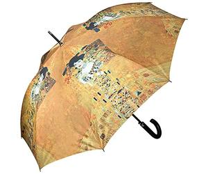VON LILIENFELD® Parapluie Gustav Klimt Adèle Ouverture Automatique Résistant au Vent Canne Grand Robuste Art