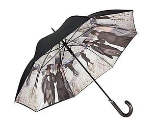 VON LILIENFELD® Parapluie Gustave Caillebotte: Paris sous la pluie Canne Grand Robuste Ouverture Automatique Double Épaisseur