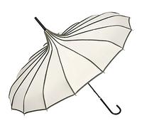 VON LILIENFELD® Parapluie Ombrelle Mariée Femme Pagode Justine, crème
