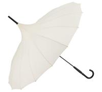 VON LILIENFELD Parapluie parasol en forme de pagode Charlotte, ivoire