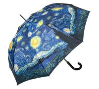 VON LILIENFELD® Parapluie Vincent Van Gogh nuit étoilée Canne Grand Robuste Ouverture Automatique