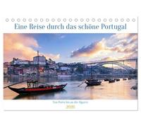 Von Porto bis an die Algarve (Tischkalender 2026 DIN A5 quer), CALVENDO Monatskalender: Fotohighlights zwischen Porto und der Algarve