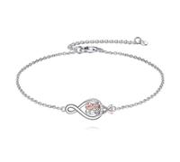 VONALA Bracelet pour femme en argent sterling 925 avec inscription « Always My Sister Forever My Friend »