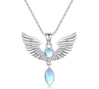 VONALA Collier avec pendentif vache Highland en argent sterling 925 - Licorne noire - Chat Axolotl Hibou - Vache écossaise - Cadeau d'anniversaire pour elle, femme, maman, amateur de vache, 20, Argent