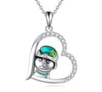 VONALA Collier en argent sterling avec pendentif en forme d'éléphant/cochon - Cadeau d'anniversaire pour femme, Argent sterling, Pas de gemme