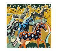 VONCYKI 130 cm Écharpe en soie pour femme avec impression tête de cheval Étoles Écharpes carrées foulards grands bandanas foulards Hijabs en soie pour femme, menthe, 130X130CM