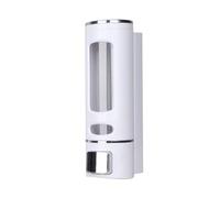 VONCYKI Distributeur de savon mural pour douche, bain, shampoing, accessoires de salle de bain, distributeur de savon et de gel (simple-blanc)