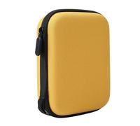 VONCYKI Étui de rangement portable en EVA pour médiators avec fente pour médiator Noir/jaune, jaune, Taille unique