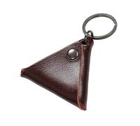 VONCYKI Étui pour médiator avec cordes, accessoires pour clés, ukulélé, médiators en cuir, porte-clés pour homme, marron, Taille unique
