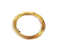 VONCYKI Fil métallique en acier inoxydable 0,6/0,8/1,0/1,2/1,5/2 mm pour la fabrication de bijoux et accessoires (doré 01, 1,5 mm x 5 m)