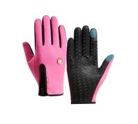 VONCYKI Gants de Cyclisme for Hommes et Femmes, Chauds, for écran Tactile, for vélo, Gymnastique, Conduite en Plein air, Moto, imperméables, Thermiques, antidérapants, Hiver(Classic Pink,M)