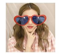 VONCYKI Grandes lunettes géantes surdimensionnées et fantaisies pour bar, festival, carnaval, fête, cadeau de demoiselle d'honneur (rouge)