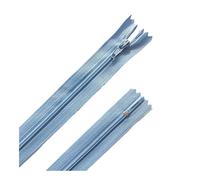 VONCYKI Lot de 10 fermetures éclair en nylon pour travaux manuels Bleu lac 35 cm 10/15/18/20/25/30/35/40/55/60 cm