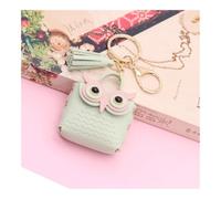 VONCYKI Lot de 2 mini sacs à main en cuir synthétique avec motif hibou mignon pour femmes, porte-monnaie tendance pour filles, porte-cartes, porte-monnaie pour enfants, porte-clés (vert)