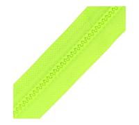 VONCYKI Lot de 2 sacs à fermeture éclair en résine 5# 50-120 cm à extrémité ouverte à fermeture automatique pour vêtements, loisirs créatifs (vert fluo, 231,80 cm_NO5)