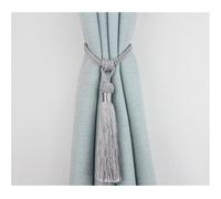 VONCYKI Lot de 2 supports de rideaux de style européen pour embrasse - Accessoires de rideaux - Décoration de fenêtre de maison (gris)