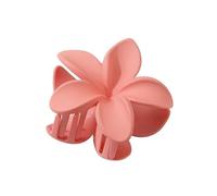 VONCYKI Lot de 3 épingles à cheveux élégantes et tendance - Grande taille - 8 cm - Fleur de plumeria - 13 cm - Carré mat - Accessoires pour cheveux pour femme (rose givré)