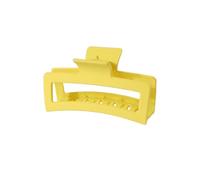 VONCYKI Lot de 3 épingles à cheveux élégantes et tendance - Grande taille - 8 cm - Fleur de plumeria - 13 cm - Carré - Mat - Accessoires pour cheveux pour femme (jaune)