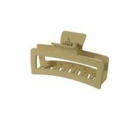 VONCYKI Lot de 3 épingles à cheveux élégantes et tendance - Grande taille - 8 cm - Fleur de plumeria - 13 cm - Carré - Mat - Accessoires pour cheveux pour femme (café clair)