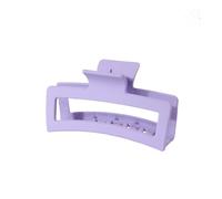 VONCYKI Lot de 3 épingles à cheveux élégantes et tendance - Grande taille - 8 cm - Fleur de plumeria - 13 cm - Carré - Mat - Accessoires pour cheveux pour femme (violet)