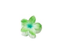 VONCYKI Lot de 3 petites pinces à cheveux en forme de fleur de 4 cm - Couleur bonbon - En acrylique - Antidérapantes - Pour queue de cheval - Pour filles (vert dégradé)