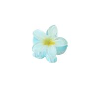 VONCYKI Lot de 3 petites pinces à cheveux en forme de fleur de 4 cm - Couleur bonbon - En acrylique - Antidérapantes - Pour queue de cheval - Pour filles (bleu clair)