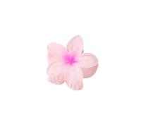 VONCYKI Lot de 3 petites pinces à cheveux en forme de fleur de 4 cm - Couleur bonbon - En acrylique - Antidérapantes - Pour queue de cheval - Pour filles (rose clair)