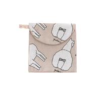 VONCYKI Lot de 3 petites trousses cosmétiques avec fermeture éclair pour filles - Serviettes hygiéniques pour maquillage, rouge à lèvres, voyage, écouteurs, pièces de monnaie, blanc, Mode