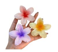 VONCYKI Lot de 3 pinces à cheveux tendance à la plage, en forme d'œuf, fleur de style bohème dégradé, accessoires pour cheveux style plage (3 pièces)