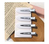 VONCYKI Lot de 4 épingles à cheveux sans couture pour salon de beauté, accessoires de coiffure, accessoires de maquillage pour femmes et filles (blanc)