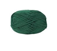 VONCYKI Lot de 50 g de fil en coton de lait doux pour crochet, pour tricot, loisirs créatifs, pull, chapeau, laine à tricoter à la main (20 vert foncé)