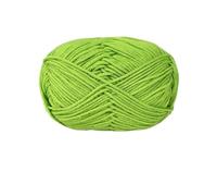 VONCYKI Lot de 50 g de fil en coton de lait doux pour crochet, pour tricot, loisirs créatifs, pull, chapeau, laine à tricoter à la main (22 vert bourgeon)