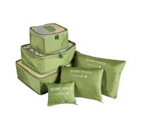 VONCYKI Lot de 6 Sacs de Rangement for Organisateur de Voyage, Valise de Voyage Portable, Organisateur de Bagages, vêtements, Chaussures, Sac d'emballage, Sacs de Toilette for Femme(4)