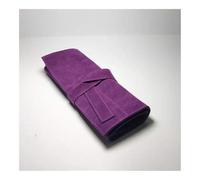 VONCYKI Pochette à ciseaux enroulable professionnelle en polyuréthane pour salon de coiffure, ciseaux de coiffure, étui (violet, 2 pièces)