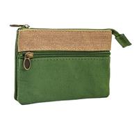 VONCYKI Porte-monnaie en coton mignon et portable, sac pour cartes, sac à main Louis tendance Chanel de luxe (vert, 1 pièce)