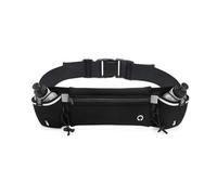 VONCYKI Sac banane pour femme - Sac banane de sport pour homme - Sac de sport pour téléphone portable - Pour course à pied, jogging, cyclisme, Noir-bouteille, 2 pièces