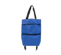 VONCYKI Sac de courses pliable for courses, sac à roulettes for acheter de la nourriture, sac for acheter des légumes, organisateur de courses, supermarché, voyage, sac de rangement quotidien(Blue,1PC
