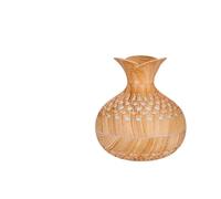 VONCYKI Vase diffuseur d'aromathérapie 300 ml Grain de bois Portable Humidificateur d'air Diffuseur d'huiles essentielles Pulvérisateur à ultrasons Lampe RVB (bois clair)