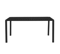 VONDEL - Table de jardin en aluminium noir L168 Noir