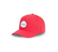 Vondutch Casquette baseball avec patch rond brodé Colors Homme - Baseball - Rouge - Visière Arrondie