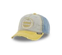 Vondutch Casquette baseball RETRO Homme - Baseball - Jaune | Gris | Bleu - Visière Arrondie Taille unique