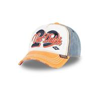 Vondutch Casquette baseball RETRO Homme - Baseball - Orange | Bleu | Blanc - Visière Arrondie Taille unique