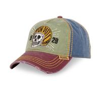 Vondutch Casquette baseball RETRO Homme - Baseball - Vert | Rouge | Bleu - Visière Arrondie Taille unique