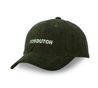 Vondutch Casquette Baseball Velvet Homme - Baseball - Vert | Blanc - Visière Arrondie Taille unique