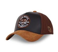 Vondutch Casquette Baseball Vintage Homme - Baseball - Noir | Marron - Visière Arrondie Taille unique